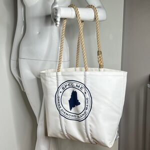 Great Diamond Island Maine Tote by Sea Bags Handmade from Recycled Sails